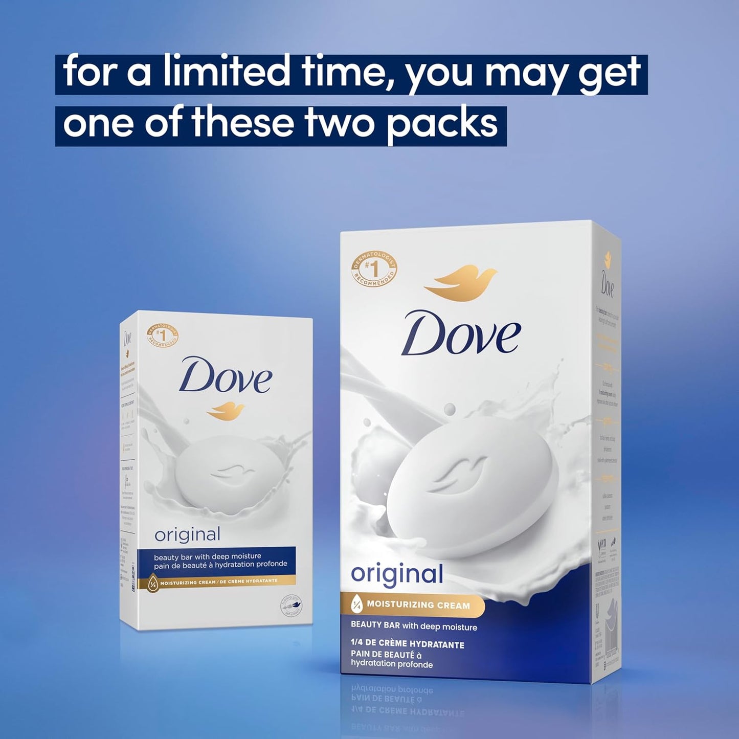 Dove Beauty Bar Soap Original 8 Count for Soft, Smooth Skin, with 1/4 Moisturizing Cream 3.75 oz-FemmiqueWomen