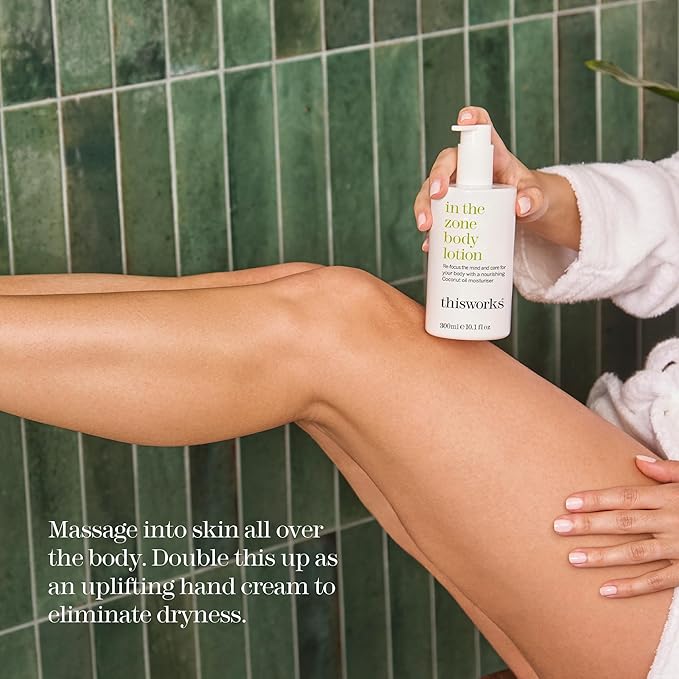 THISWORKS In The Zone Body Lotion, Natural Therapeutic Lotion, 300ml, 10.1 fl. oz-FemmiqueWomen