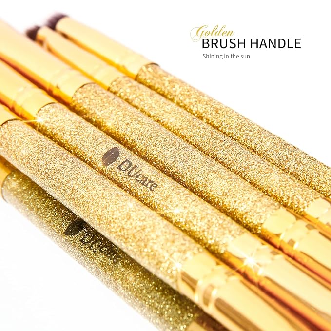 DUcare Eyeshadow Brushes Set Duo End Eye Makeup Brushes Professional Eyeshadow Brush set 5Pcs Travel Concealer Eyebrow Eyelash Eye Liners Blending-FemmiqueWomen