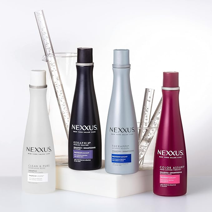 Nexxus Clean and Pure Clarifying Shampoo With ProteinFusion, For Nourished Hair Paraben-Free 13.5 oz-FemmiqueWomen