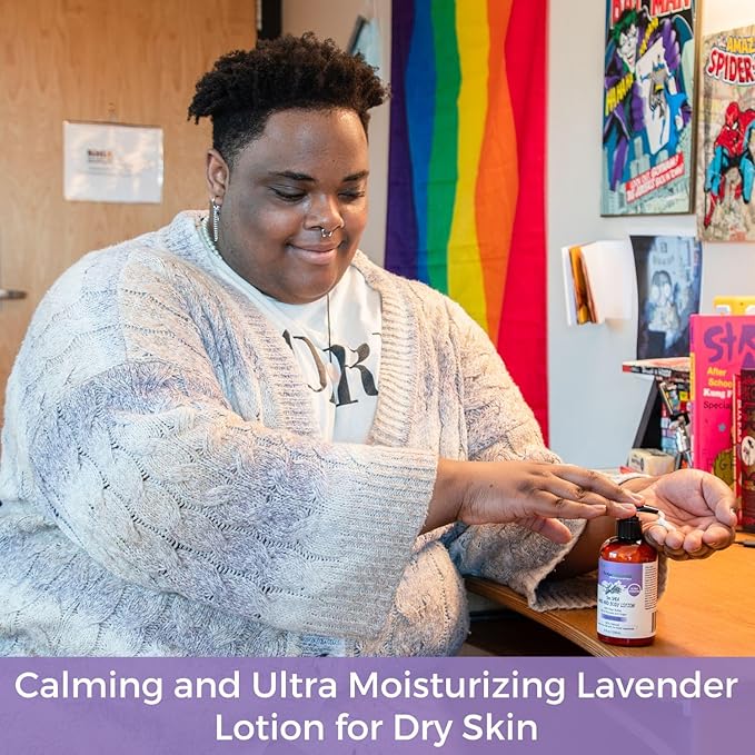 RaGaNaturals Lavender Shea Butter Hand and Body Lotion, 16 Fl Oz - Moisturizing, Plant-Based, Vegan, with Argan, Avocado Oil & Vitamin E-FemmiqueWomen