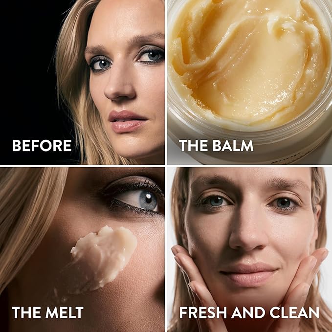 goop Beauty Cleansing Balm | Makeup Remover & Facial Cleanser for Sensitive Skin | Saffron Extract, Vitamin E, & Biofermented Cleansing Microspheres | Removes Dirt, Pollution, & Sunscreen | 3.4 fl oz-FemmiqueWomen