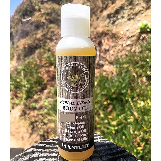 Plantlife Herbal Body Oil with Neem - Natural Aromatherapy - 4 oz-FemmiqueWomen