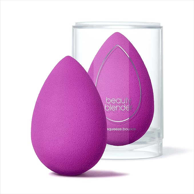 Beautyblender® | Amethyst Beauty Blender Makeup Sponge, Super-Soft Foam Easily Blends Foundations, Powders & Creams, Made in USA, Reusable, Washable, Streak Free Application, Vegan, Cruelty Free-FemmiqueWomen