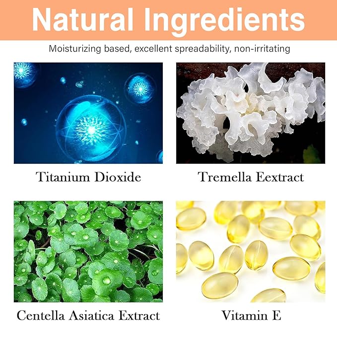 2Pcs Mushroom Head Air Cushion CC Cream, Long Lasting Oil Control BB Cream for All Skin Types, Moisturizing Foundation Face Makeup Set with Foundation Brush （#Natural）-FemmiqueWomen