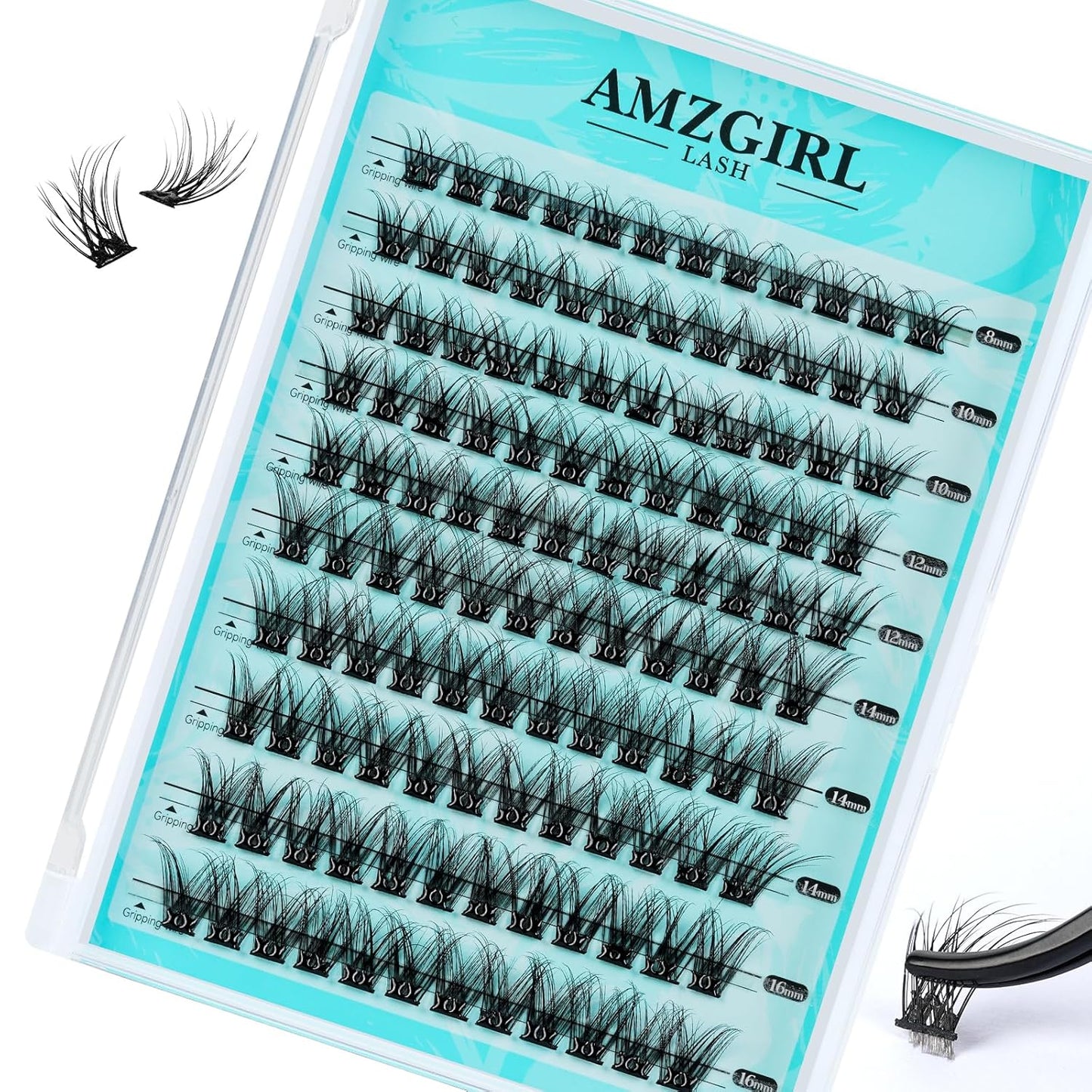 Self Adhesive Lash Clusters 120PCS Self Adhesive Eyelashes Volume C Curl 8-16mm,No Lash Glue Needed,Impress Lashes Wide Stem Eyelash Extensions-FemmiqueWomen