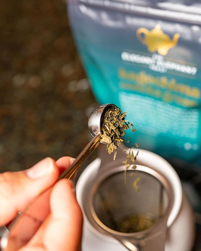 Japanese Sencha Green Tea, Organic Loose Leaf Sencha Tea – Antioxidant & Detox Support – Refreshing Hot or Iced Green Tea – 8 oz Resealable Bag (Makes 100 Cups) – The Elegant Elephant-FemmiqueWomen