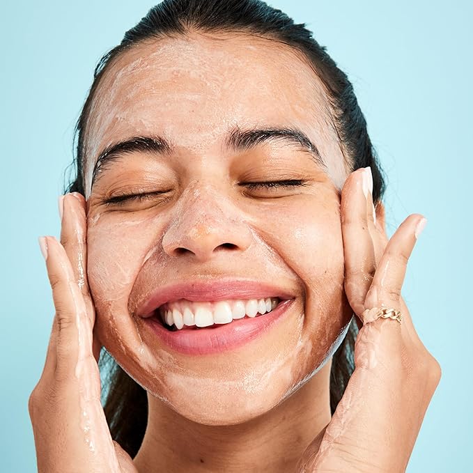 First Aid Beauty - Pure Skin Deep Cleanser with Red Clay, Deep Cleansing Face Wash with Antioxidant Booster for Oily and Blemish-Prone Skin, Reduce Oil & Unclog Pores, Safe for Sensitive Skin, 4.7 oz-FemmiqueWomen