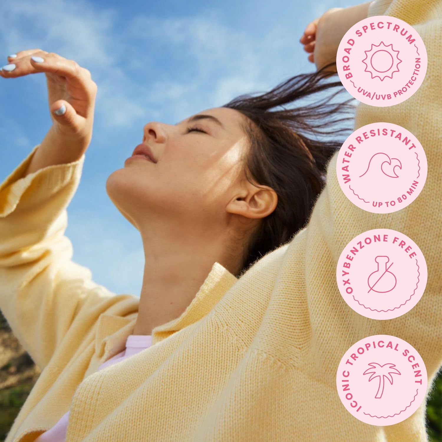 Hawaiian Tropic Mineral Powder Sunscreen Brush SPF 30 | Beach Essentials, Zinc Oxide Mineral Sunscreen Powder SPF, Face Sunblock Travel Size, Brush On Sun Screen Protector for Face and Body, 0.15oz-FemmiqueWomen