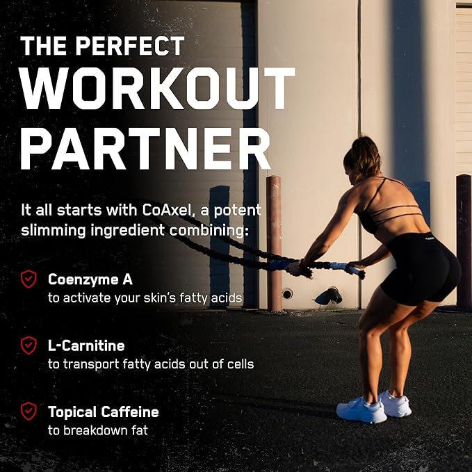 SteelFit Abs of Steel Maximum Definition Cream - Skin Tightening, Toning & Firming Lotion for Sculpting Abs - L-Carnitine Pre & Post Workout Supplement for Men & Women - Non-Greasy Formula, 8 Ounces-FemmiqueWomen