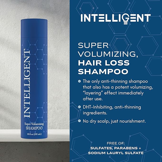 Intelligent Super Volumizing Hair Loss Shampoo - Strengthens Weakened Hair and Maximizes Volume | 10 fl oz (290 ml)-FemmiqueWomen