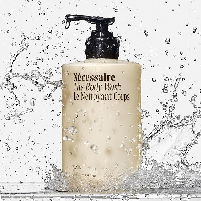 Nécessaire The Body Wash Santal. Natural Body Wash for Women & Men, Therapeutic Shower Gel with Epsom Salt + Minerals. Gel Cleanse,16.9 fl oz.-FemmiqueWomen