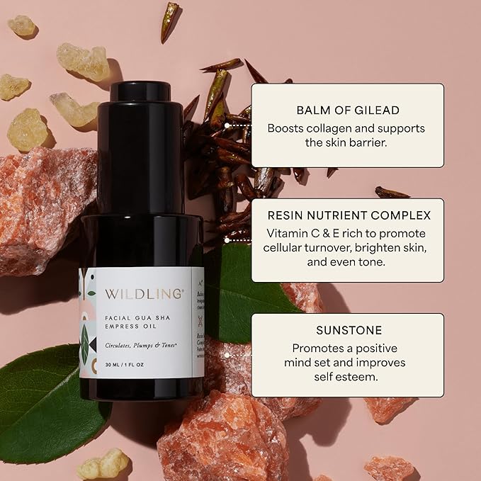 Wildling Empress Balm of Gilead Barrier Repair Face Oil Skin Serum I Lift, Plump, Tighten, Tone Skin I 100% Natural, Fragrance-Free, Organic, Dry Skin, All Skin Types-FemmiqueWomen