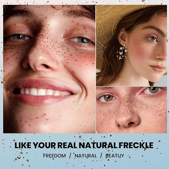 2-in-1 Dual Ended Microblading Freckle Pen & Freckle Stamp,Waterproof Freckle Stamp & Precise 15°Tip for Natural Lifelike Freckle Makeup,Perfect Make up,Last 24Hrs.-FemmiqueWomen