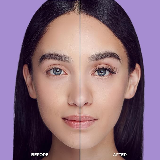 KISS imPRESS Falsies Self Adhesive Eyelashes, Press On Lashes, 12mm-14mm Glam Volume Lashes, Black, No Glue Needed, Invisible Band, 36 Lash Clusters & Non-Stick Applicator - Voluminous-FemmiqueWomen