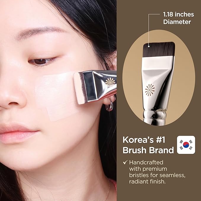Korean Piccasso Brush FB11 Spatula Brush – Professional Foundation Brush for Liquid Makeup, Flat and Soft Bristles for Seamless Application, Ideal for Liquid Foundation and Cream Face Makeup-FemmiqueWomen
