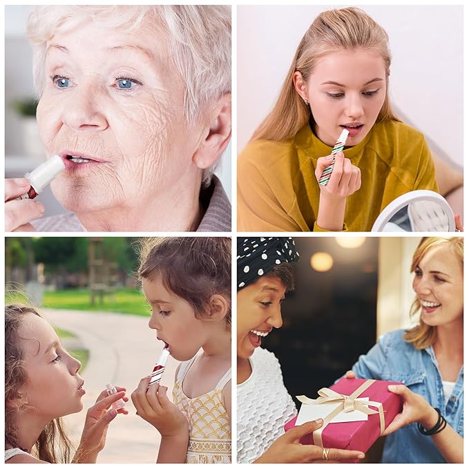 24 Pcs Bible verse Lip Balm Moisturizing 0.07 oz Lip Care Product Bulk Christian Gift with Inspirational Scripture for Women Faith Religious Happy Moment Praise Friend Teacher Worker Employee-FemmiqueWomen