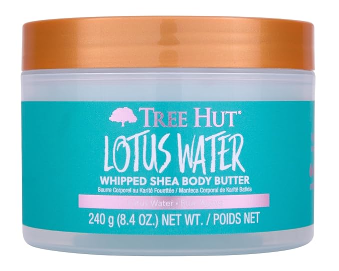 Tree Hut Lotus Water Whipped Shea Body Butter | Long-lasting Hydration Leaves Skin Feeling Soft & Moisturized | Lightweight | Nourishing Essential Body Care | 8.4 fl oz.-FemmiqueWomen