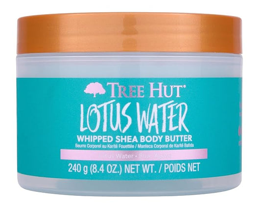 Tree Hut Lotus Water Whipped Shea Body Butter | Long-lasting Hydration Leaves Skin Feeling Soft & Moisturized | Lightweight | Nourishing Essential Body Care | 8.4 fl oz.-FemmiqueWomen