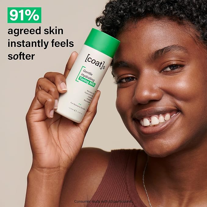 Coats Gentle Hydrating Toning Milk – Hydrates, Protects + Exfoliates to Help Prevent Breakouts – Dermatologically Approved + Clinically Proven – 4.2 oz-FemmiqueWomen