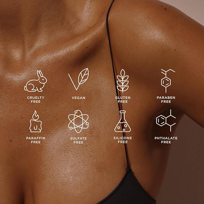 '+ Lux Unfiltered N°32 Gradual Self Tanner, Hydrating Self Tanning Lotion with Shea Butter & Squalane - Non-Sticky, No Transfer, Natural-Looking Tan - Vegan & Cruelty-Free Sunless Tanner - Rosewood-FemmiqueWomen