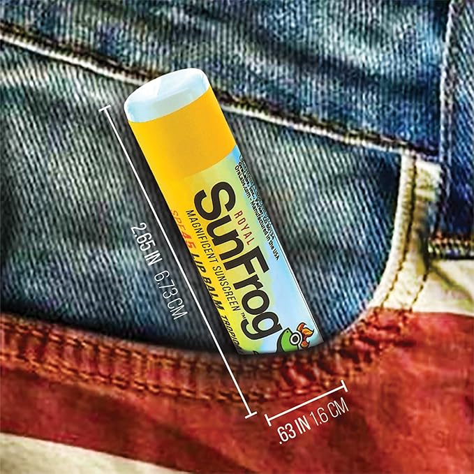 Royal SunFrog | 2-Pack Tropical Lip Balm with SPF 45 Sun Protection | Protects, Soothes, and Moisturizes with Vitamin E and Sunscreen (0.15oz/4.25g Per Stick)-FemmiqueWomen