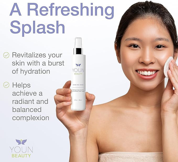 YOUN Beauty Green Tea Toner Face Mist Spray, 180 ML – Alcohol-Free, pH-Balancing & Hydrating Toner with Green Tea and Chamomile Extracts by Dr. Anthony Youn-FemmiqueWomen