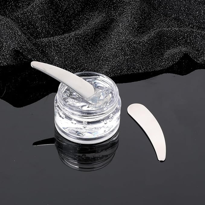 2Pcs Mini Metal Cosmetic Spatulas, Skincare SpatulaMixing and Sampling Makeup Beauty Tools for Skin Care Creams, Eye Cream, Essences Beauty Accessories(2PCS)-FemmiqueWomen