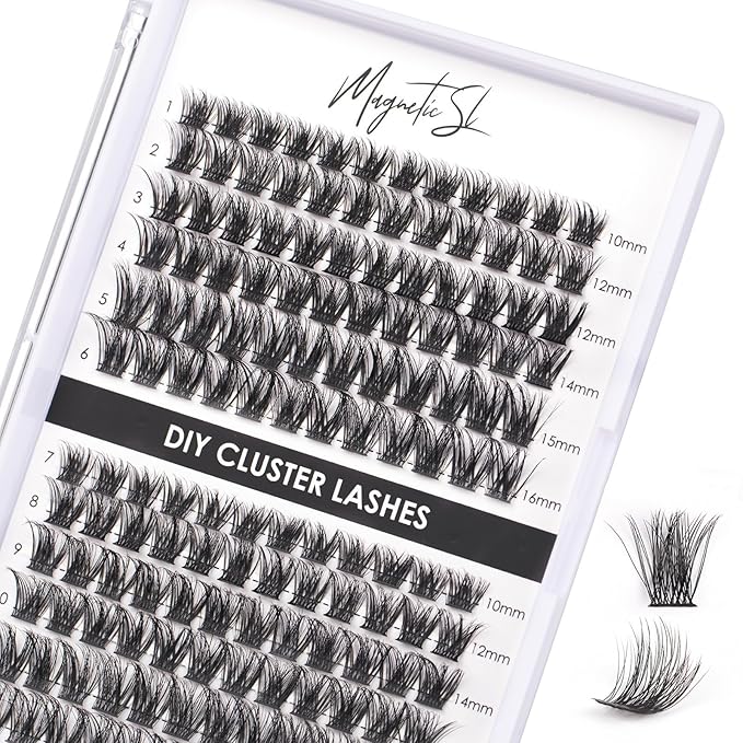 Lash Clusters 144 Pcs Individual Lashes Clusters Eyelash Extensions False Eyelashes DIY Lash Extension Reusable False Eyelashes Natural Look Mix 10-16mm C D Curl-DM17-FemmiqueWomen