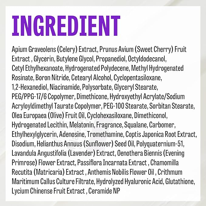 Time Return Melatonin Cream | Face Hydrating Cream & Face Moisturizer for Dry Skin | Relaxing Face Cream for Women & Men | Melatonin Face Cream for Resilient Skin, 1.76 oz-FemmiqueWomen