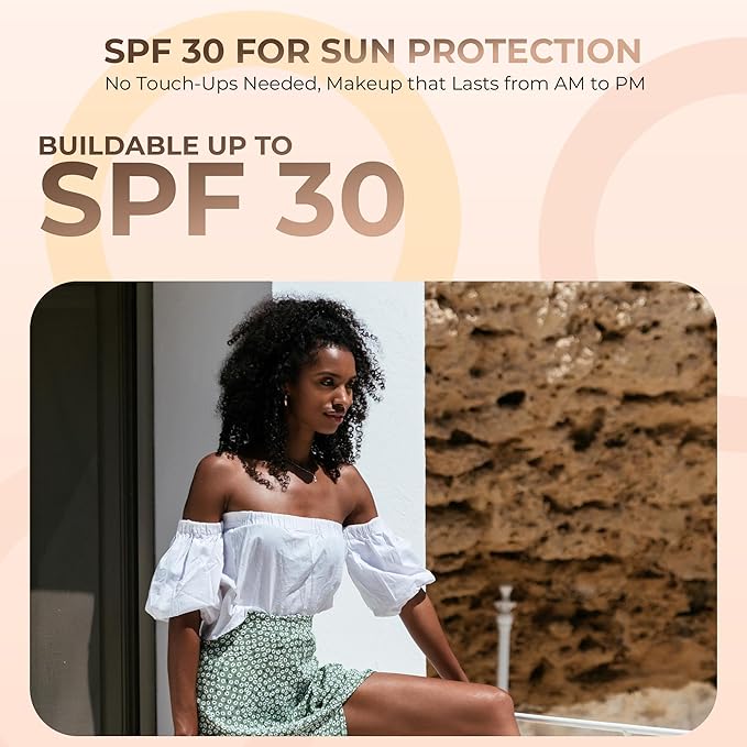 1 Pound EBONY Foundation Powder Refill By Sweet Face Minerals, Lightweight Mineral Loose Makeup Powder with SPF 20, Full Coverage Flawless Finish, Talc-free, Cruelty-Free, Refillable Pouch-FemmiqueWomen