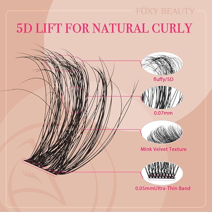 Diva Lash Clusters Kit - 432 Pieces Lash Clusters D Curl Lash Extension Kit Fluffy Lash Clusters Kit WideSpan Individual Lashes 12-20mm Eyelash Clusters, Eyelash Extension Kit With Bond and Seal-FemmiqueWomen