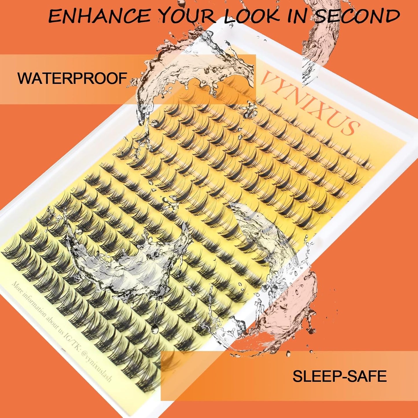 Lash Clusters Wispy Individual Lashes Fluffy Eyelash Clusters Spiky Wet-Look Cluster Eyelash Extensions Natural Cluster Lashes Ultra-Thin Band (Fairy/Magic-0.07D-Mix8-14)-FemmiqueWomen