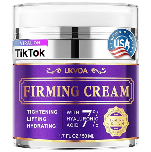 Retinol Neck & Face Wrinkle Cream for Women, Neck Cream for Tightening and Firming, Anti Aging Skin Care with Collagen & Hyaluronic Acid, Instant Face Lift Cream 1.7 Fl Oz-FemmiqueWomen