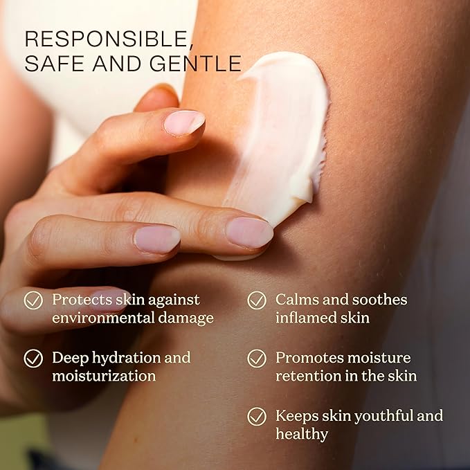 Organic Shea Butter Hand & Body Lotion For Dry and Sensitive Skin – Non Toxic, Vegan, Cruelty-Free, Natural, Gluten Free, Effectively Moisturizes and Rejuvenates Skin – 1 Pack-FemmiqueWomen