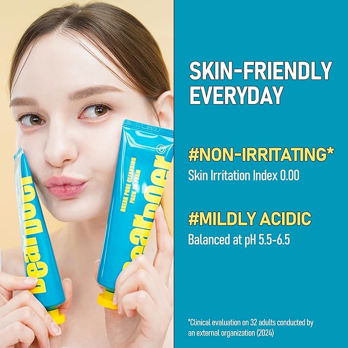 Break Pore Cleansing Pack to Foam – 3-in-1 Korean Skin Care Wash-Off Mask & Exfoliator & Cleanser w/Charcoal and Salicylic Acid – AHA, BHA, PHA for Oily, Congested Skin (3.38 fl oz)-FemmiqueWomen