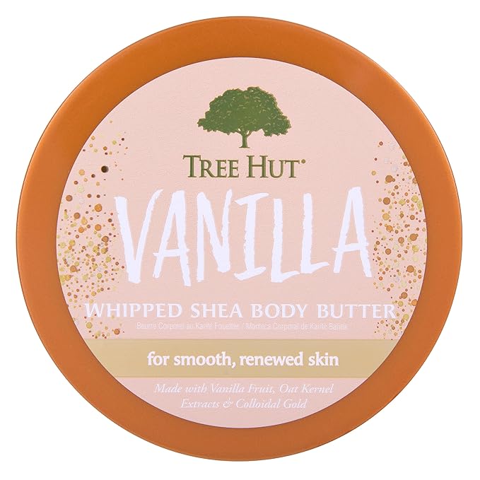Tree Hut Whipped Shea Body Butter - Vanilla - 8.4 oz - Lightweight, Long-Lasting, Hydrating Moisturizer - Made with Shea Butter-FemmiqueWomen