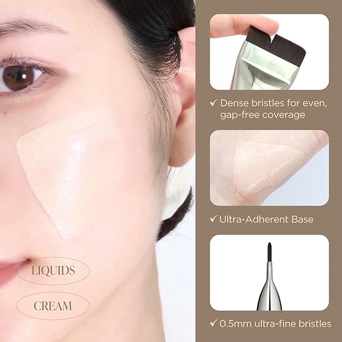 Korean Piccasso Brush FB11 Spatula Brush – Professional Foundation Brush for Liquid Makeup, Flat and Soft Bristles for Seamless Application, Ideal for Liquid Foundation and Cream Face Makeup-FemmiqueWomen