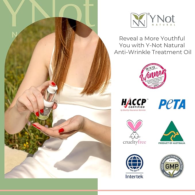 Australian Emu Oil with Vitamin E & C - 50mL Skin Brightener Serum for Face & Body to Reduce Visible Signs of Aging, Spots & Sun Damage - Antioxidant w/Omega 3 6 9 & Essential Oils by Y-Not Natural-FemmiqueWomen