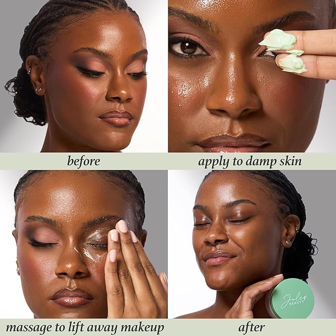 Julep Green Tea Makeup Removing Cleansing Balm – Gentle Cleanser With Green Tea Extract, Easily Removes Stubborn Makeup, Hydrating & Nourishing, Ideal for All Skin Types, 3.4 fl oz-FemmiqueWomen
