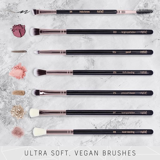 Niré Beauty Most Loved Artistry and Eye Brush Set - Your Best Selection of Makeup Brushes Great for Professionals and Beginners-FemmiqueWomen