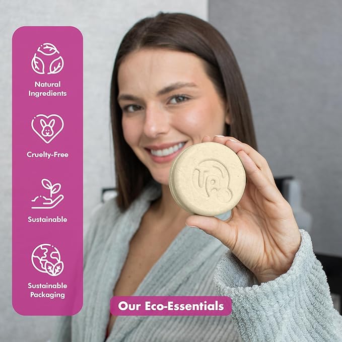 Vitamin B5 + Citrus Essential Oils Shampoo Bar – Dry shampoo for Hair Care - For Women & Men – Strengthens Damaged Hair – Natural, Paraben & Sulfate-Free – For All Hair Types – Made in USA – 4.5oz-FemmiqueWomen