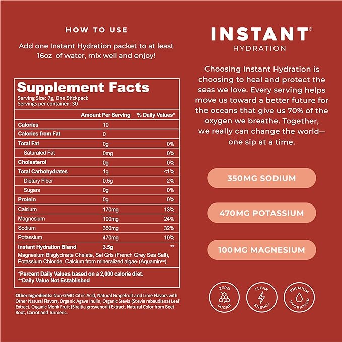 Instant Hydration Electrolytes Powder Packets - Paloma Electrolyte Drink Mix - Zero Sugar - Keto, Vegan, Gluten-Free, Non-GMO - Boost Recovery, Brain Health, Muscle & Tissue Support- 30 Sticks-FemmiqueWomen