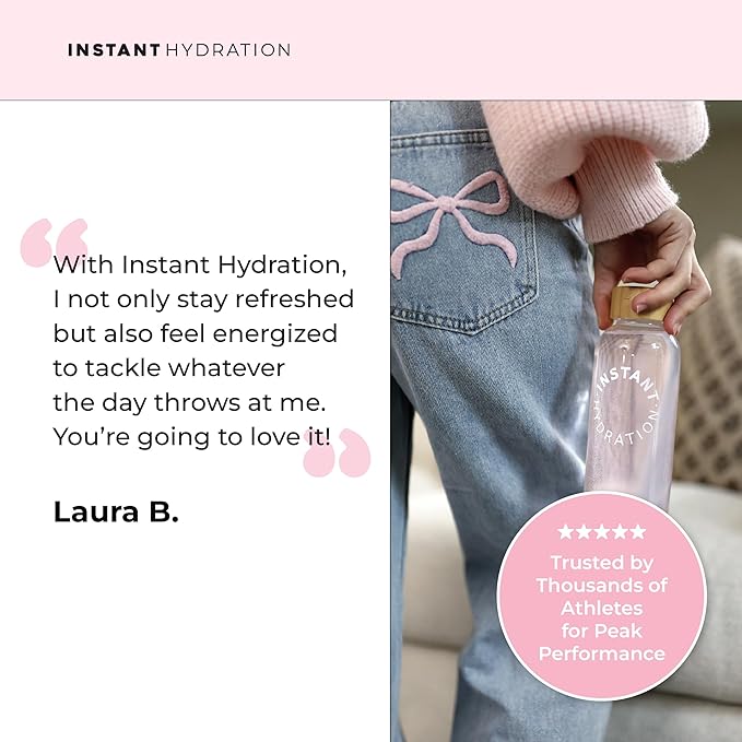 Instant Hydration Electrolytes Powder Packets - Cotton Candy Drink Mix - Zero Sugar - Keto, Vegan, Gluten-Free, Non-GMO - Boost Recovery, Brain Health, Muscle & Tissue Support- 30 Sticks-FemmiqueWomen