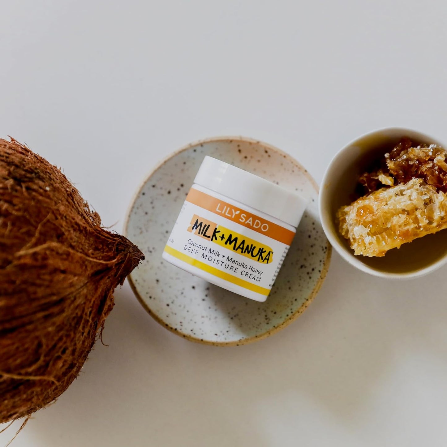 LILY SADO MILK+MANUKA™ Coconut Milk and Manuka Honey Natural Face Moisturizer - Non Greasy Organic Facial Cream with Cocoa Butter and Gotu Kola - Amazing Anti-aging Formula-FemmiqueWomen