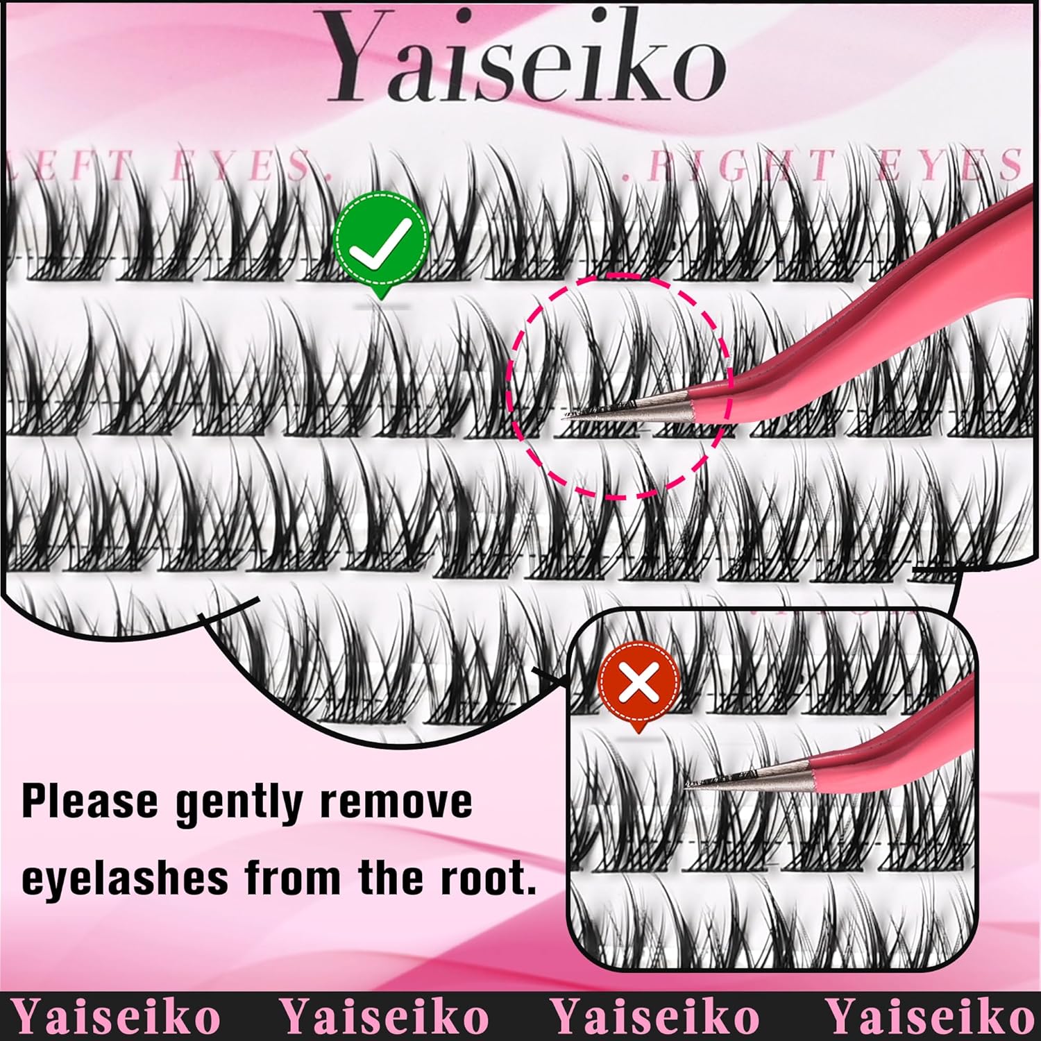 Wispy Lash DIY Natural C Curl Individual Eyelash Extensions 10-12mm Short Manga Clusters 120pcs-FemmiqueWomen