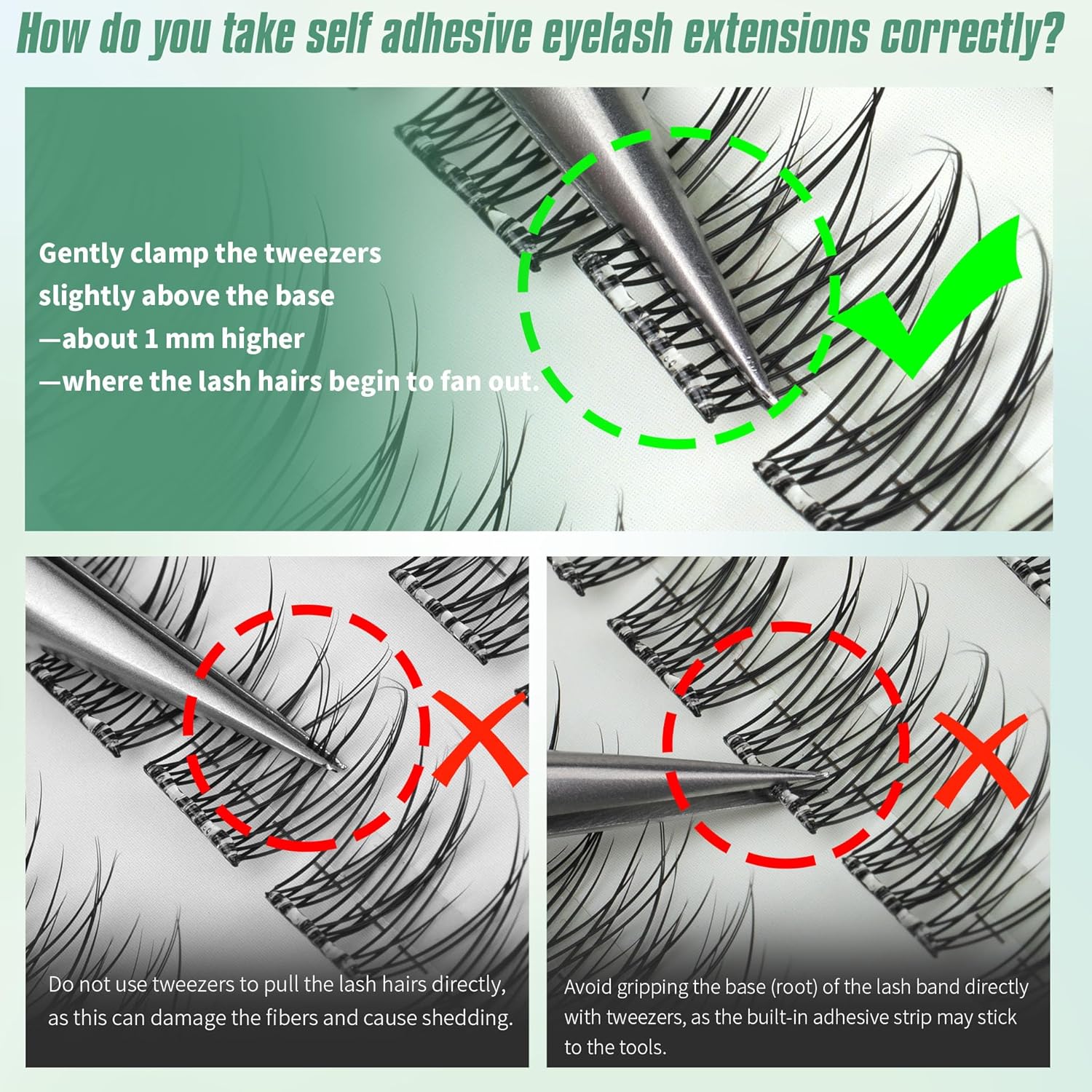 Self Adhesive Lashes Clusters Natural Look No Glue Eyelash Extensions Wispy Pre Glued Self Adhesive Eyelashes Reusable DIY Lash Extensions 120Pcs 9mm 10mm 11mm 13mm-FemmiqueWomen