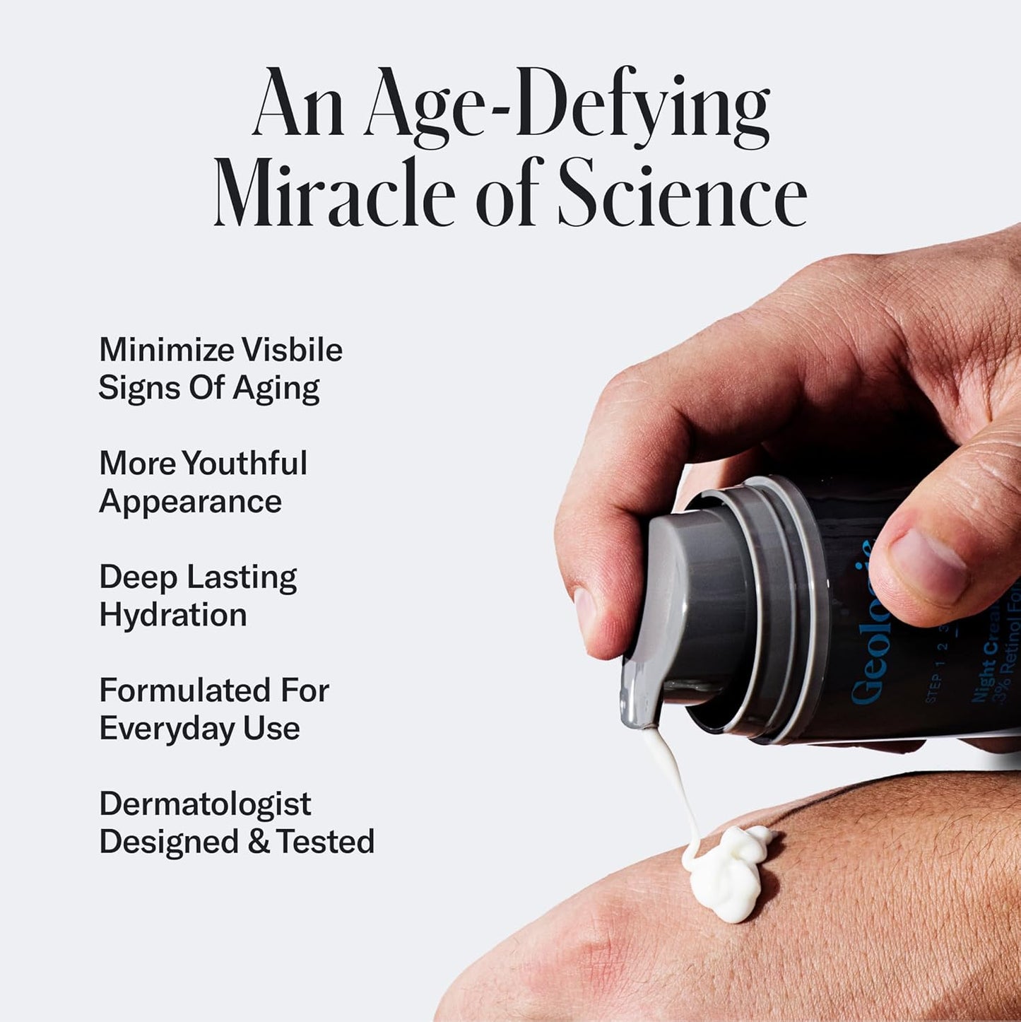 Geologie Retinol Anti-Aging Face Cream for Sensitive Skin | Beginner-Friendly .1% Retinol Formula | Effective Results | Reduces Wrinkles | For Men & Women-FemmiqueWomen