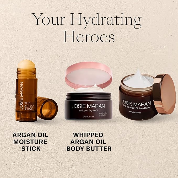 Josie Maran Argan Oil Moisture Stick - Travel Size Under Eye Balm & Face Balm to Restore Skin with Antioxidants & Essential Fatty Acids for a Healthy, Radiant Glow - Vegan & Cruelty-Free (0.35 Oz)-FemmiqueWomen