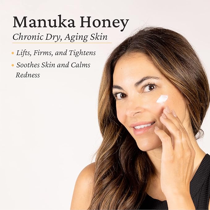 Elastalift Manuka Honey Cream Face Moisturizer & Body Butter Lotion For Dry Skin | Firming & Hydrating Miracle Balm Skin Care Moisturizing Lotion For Women, Wrinkles, & Sun Damaged Skin, 15 Fl Oz-FemmiqueWomen